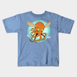 Flying Octopus Kids T-Shirt